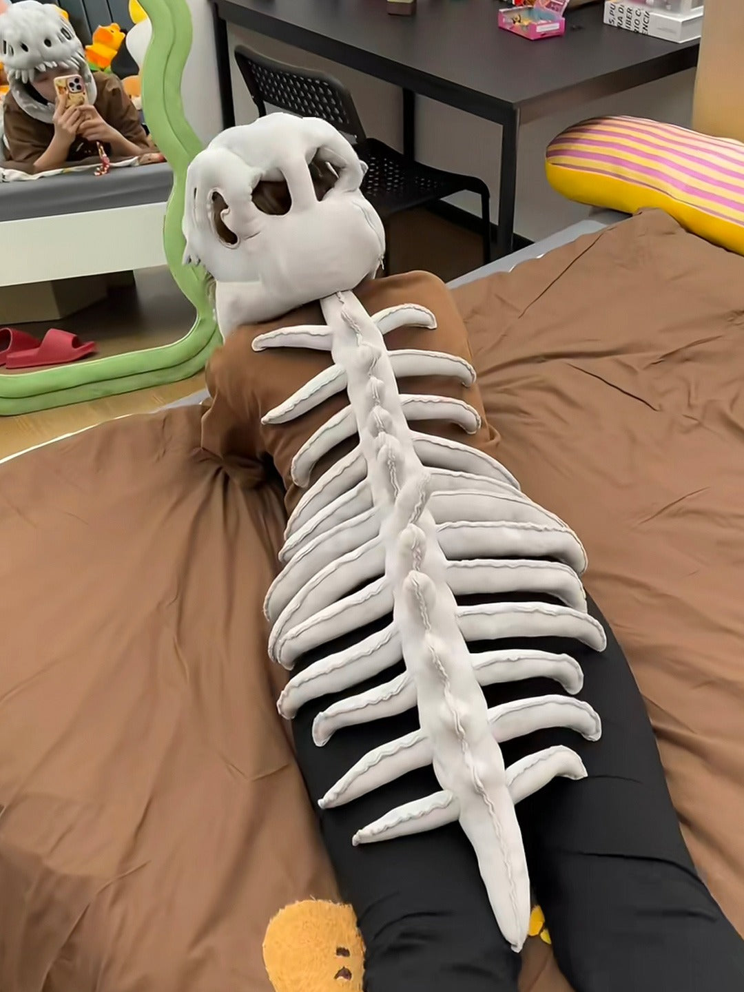 Exoskeleton Dinosaur Doll Hat