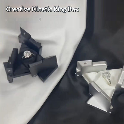 Mechanical Transforming Cube Jewelry Organizer