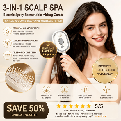 Cloudmades Electric Spray Air Cushion Massage Comb