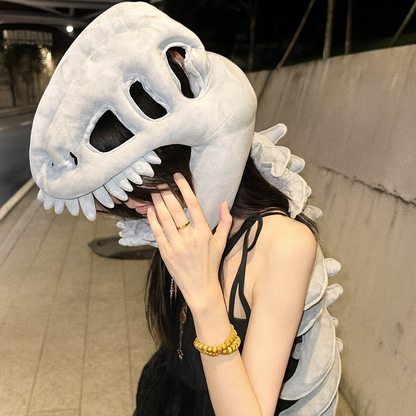 Dinosaur Skeleton Plush Mask Toy