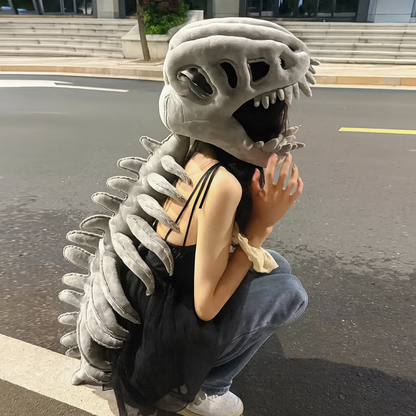 Dinosaur Skeleton Plush Mask Toy